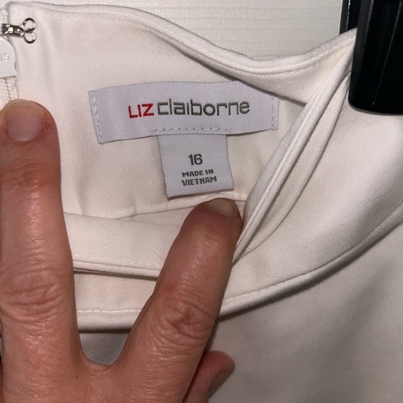 Liz Claiborne NWT White Knee Length Pencil Skirt - Picture 3 of 4
